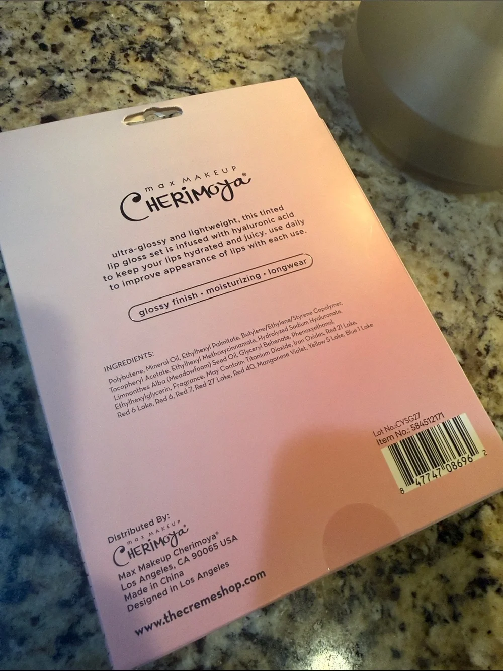 Cherimoya lip oil